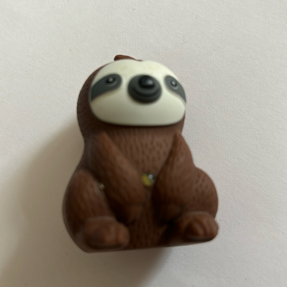 Sloth keychain squeaky
